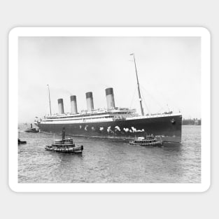 RMS Olympic, 1911. Vintage Photo Sticker